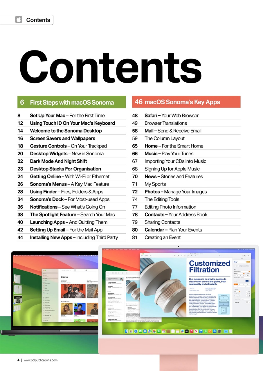 Mac + MacBook User Preview Pages