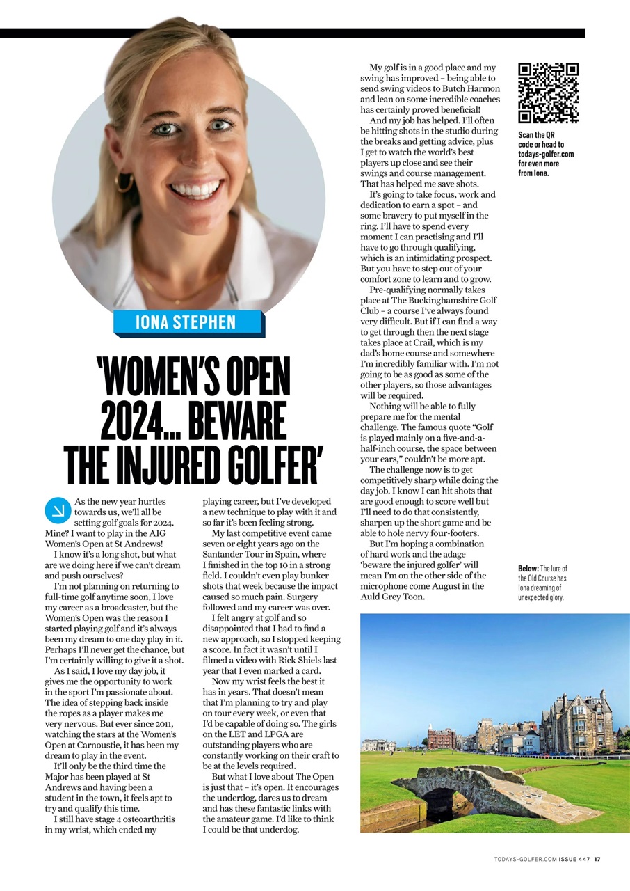 Today's Golfer Preview Pages