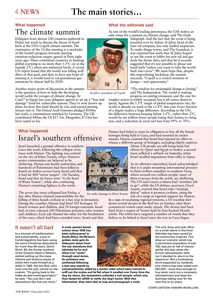 The Week Preview Pages