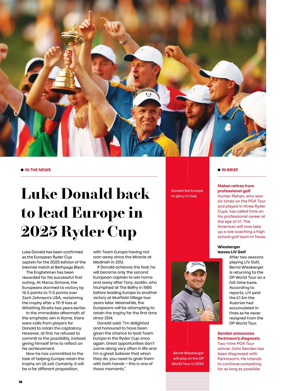 Golf Monthly Preview Pages
