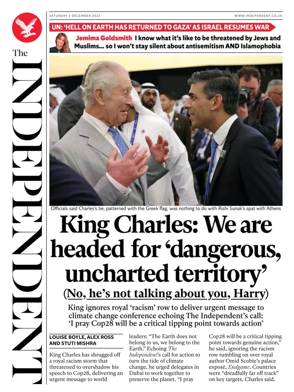 The Independent Daily Edition Newspaper Preview Pages