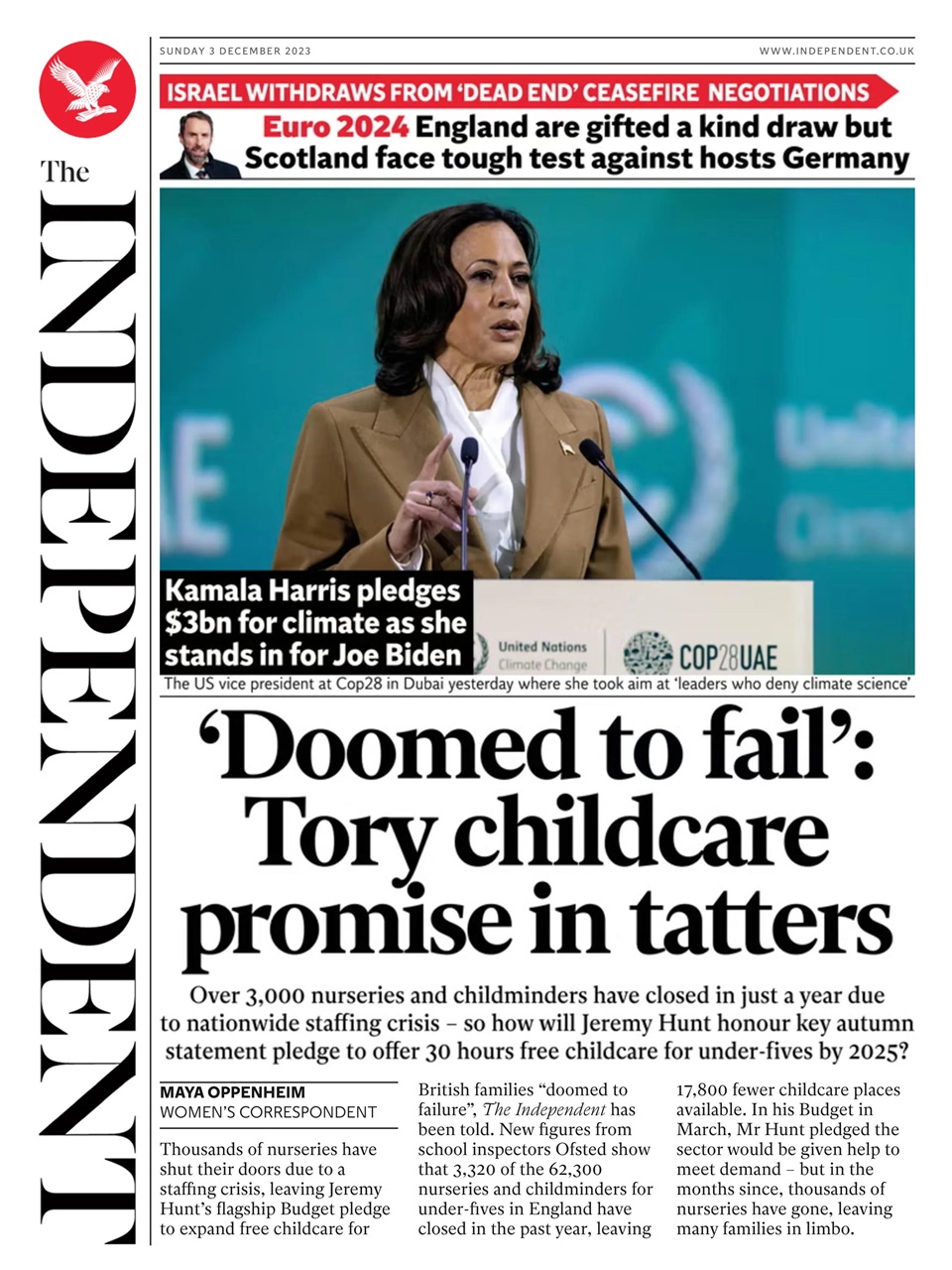 The Independent Daily Edition Newspaper Preview Pages