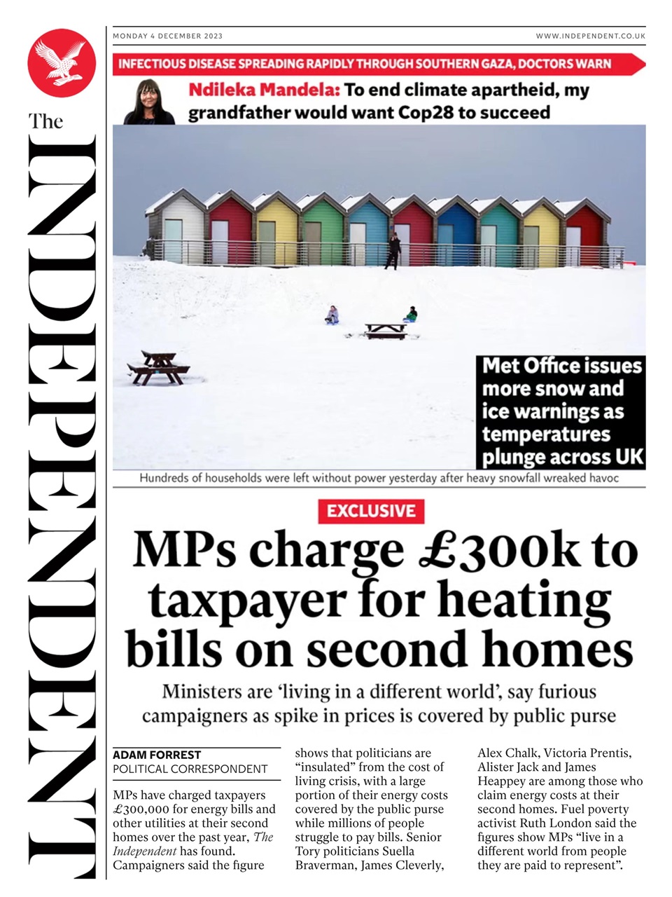 The Independent Daily Edition Newspaper Preview Pages