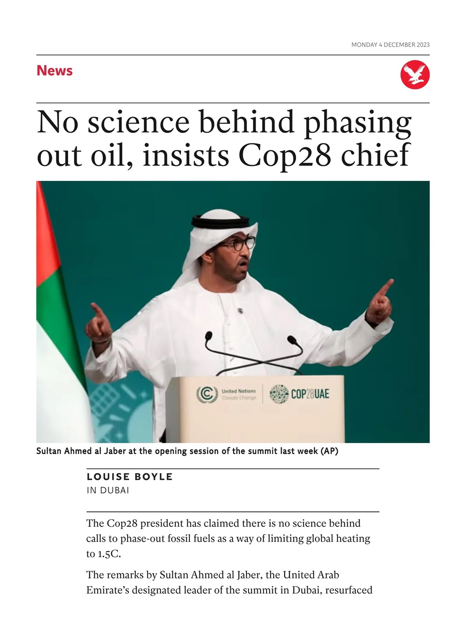 The Independent Daily Edition Newspaper Preview Pages