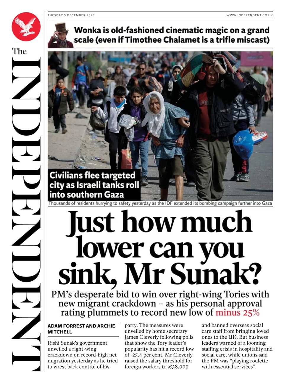 The Independent Daily Edition Newspaper Preview Pages