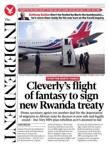 The Independent Daily Edition Newspaper issue 06 December 2023