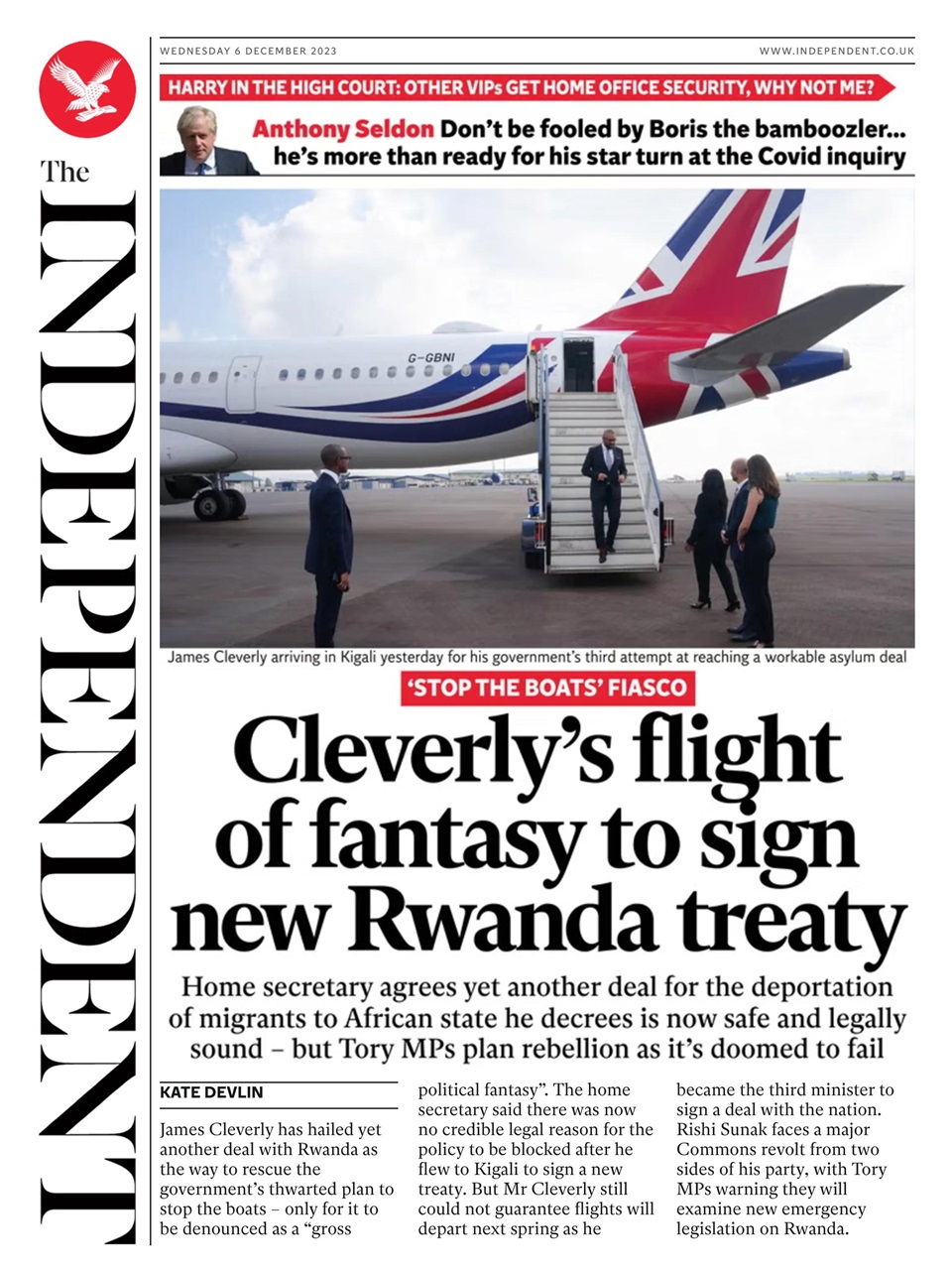 The Independent Daily Edition Newspaper Preview Pages