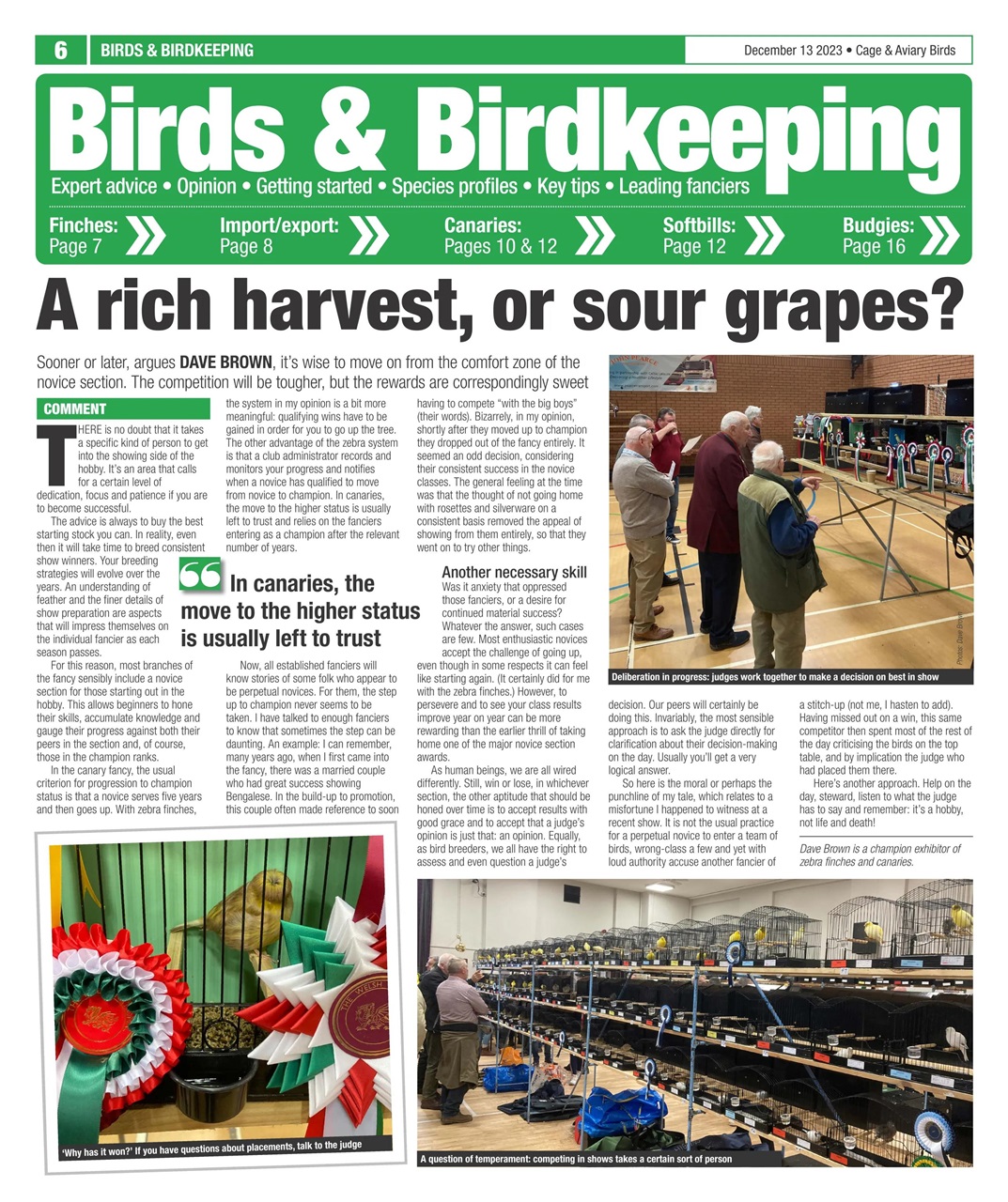 Cage & Aviary Birds Preview Pages