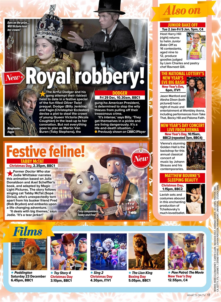 What's on TV Preview Pages