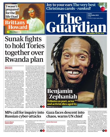 The Guardian Newspaper issue Friday, December 8, 2023