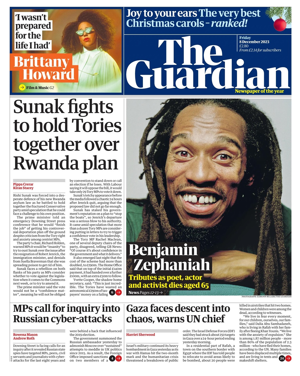 The Guardian Newspaper Preview Pages