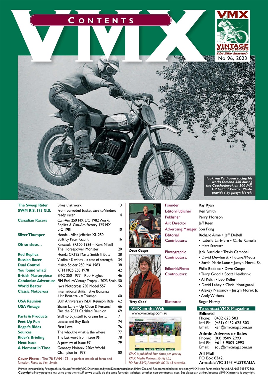 VMX Magazine Preview Pages