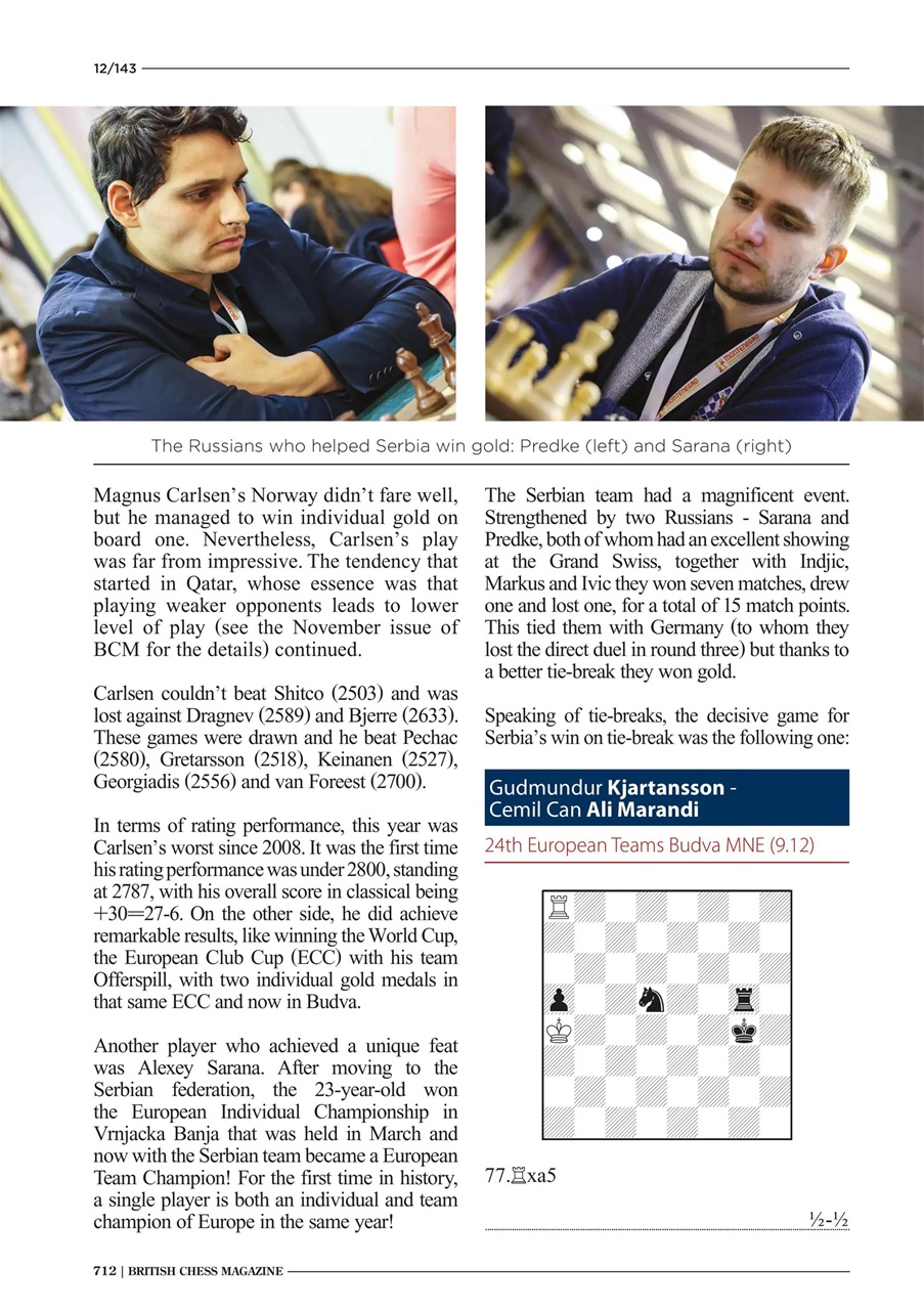 British Chess Magazine Preview Pages