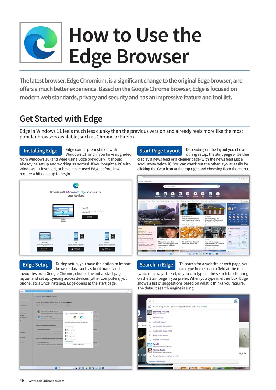 Windows User Preview Pages