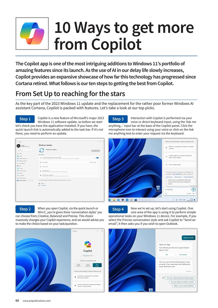 Windows User Preview Pages
