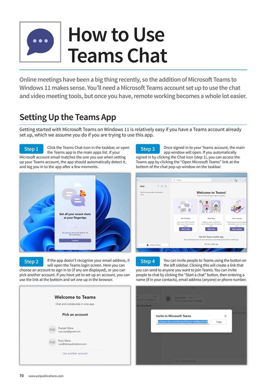 Windows User Preview Pages