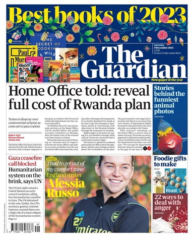 The Guardian Newspaper issue Saturday, December 9, 2023