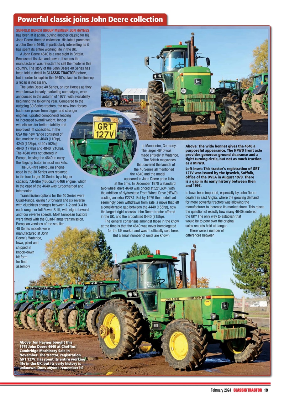 Classic Tractor Preview Pages