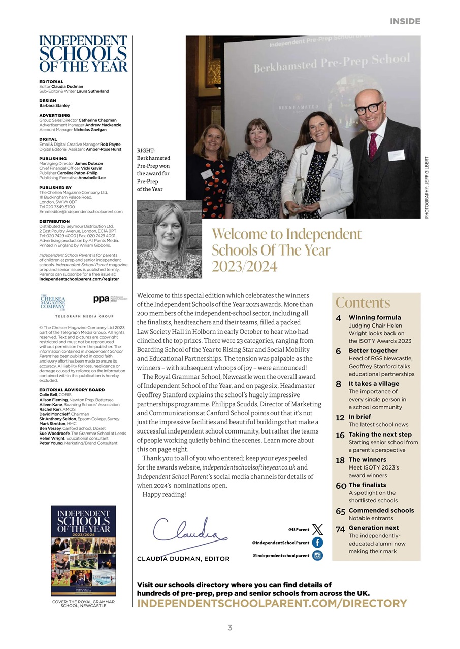 Independent School Parent Preview Pages