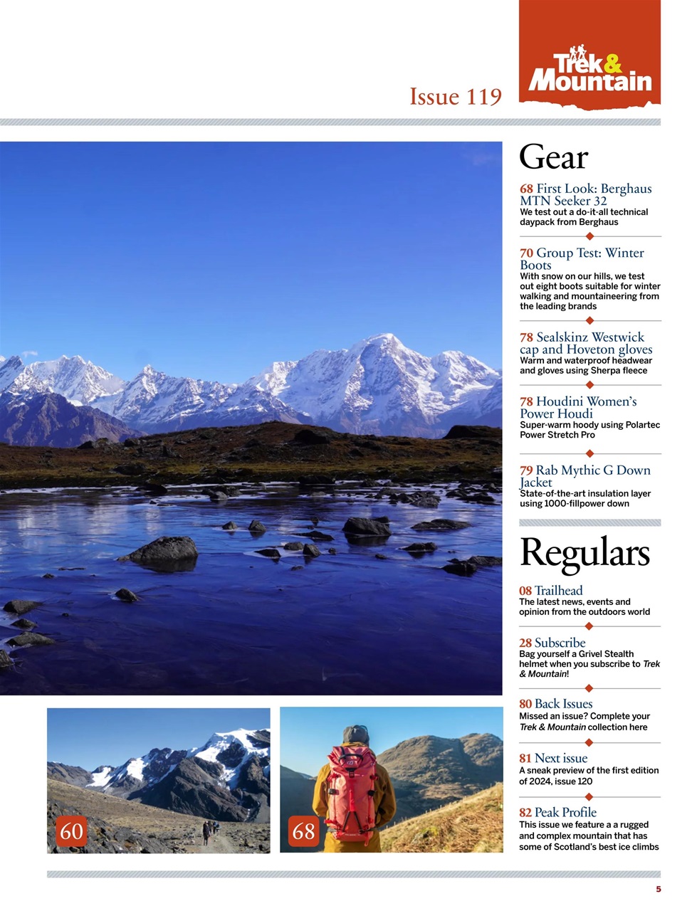 Trek & Mountain Magazine Preview Pages