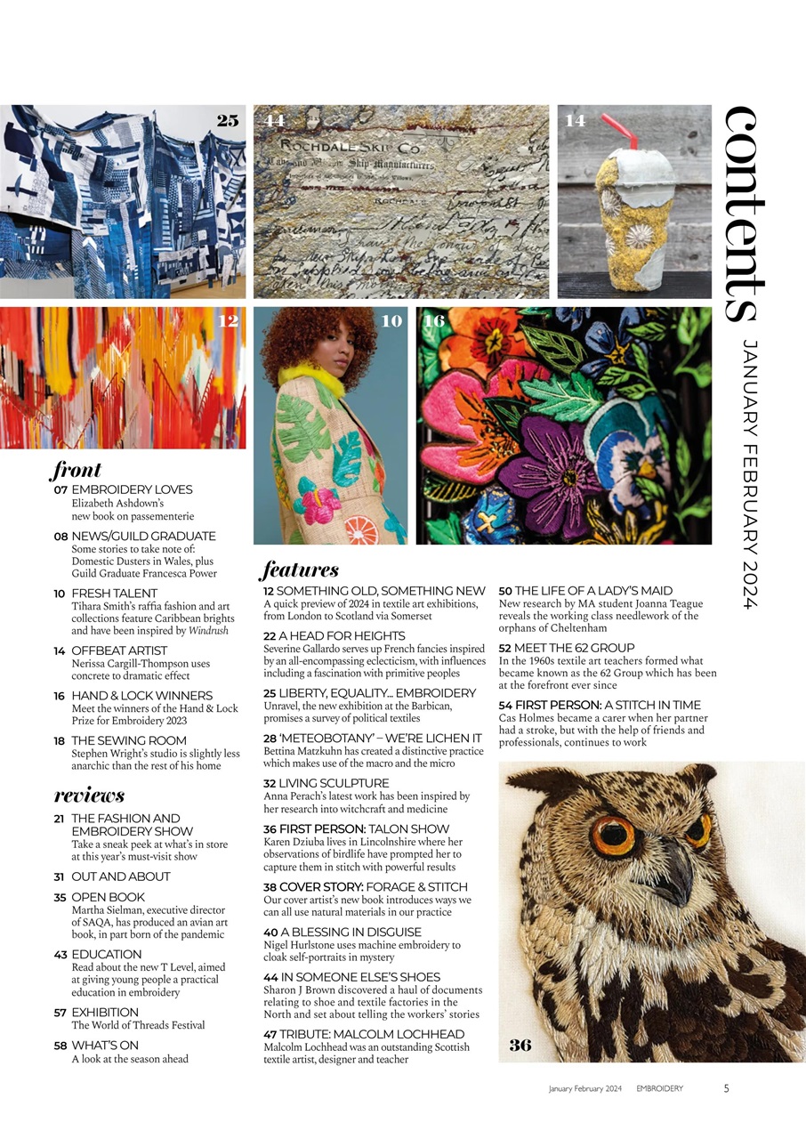 Embroidery Magazine Preview Pages