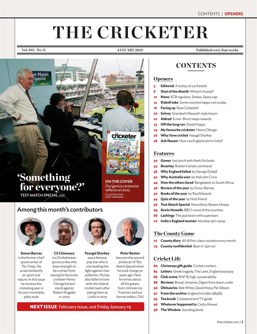 The Cricketer Magazine Preview Pages