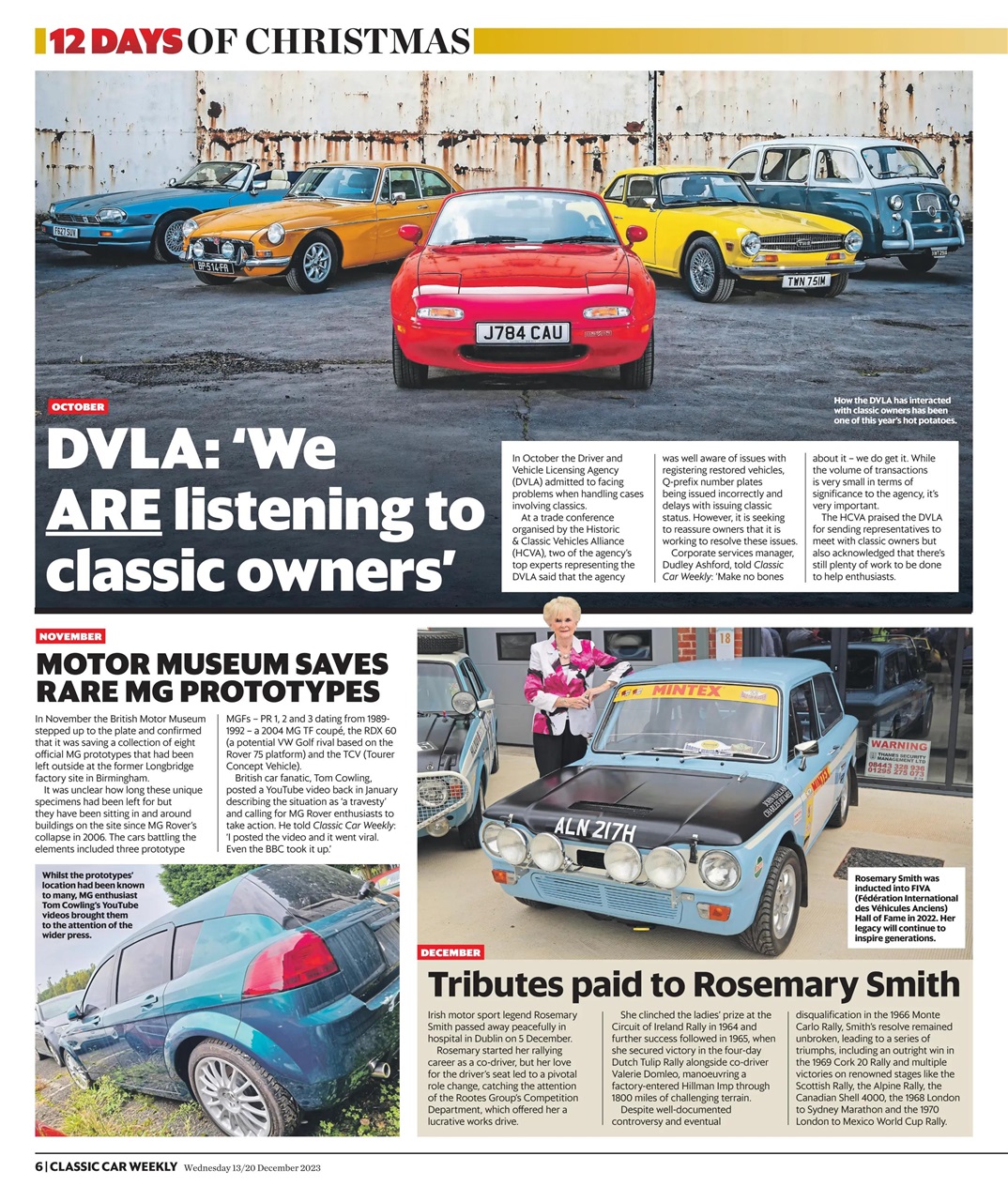 Classic Car Weekly Preview Pages