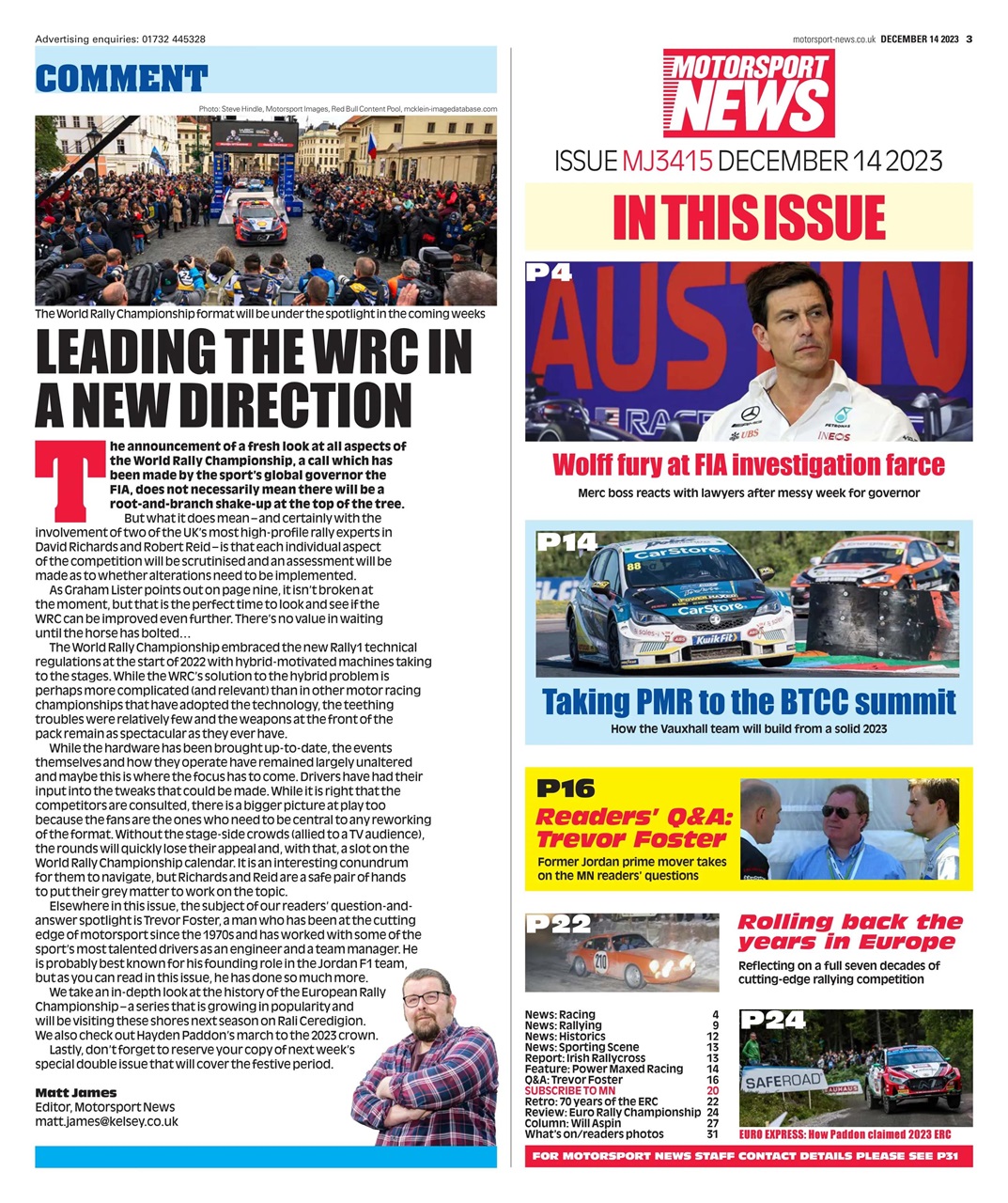 Motorsport News Preview Pages