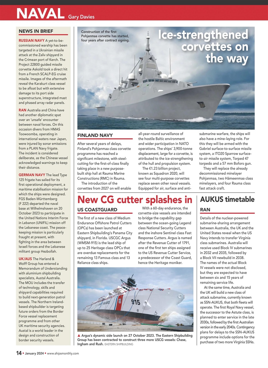 Ships Monthly Preview Pages