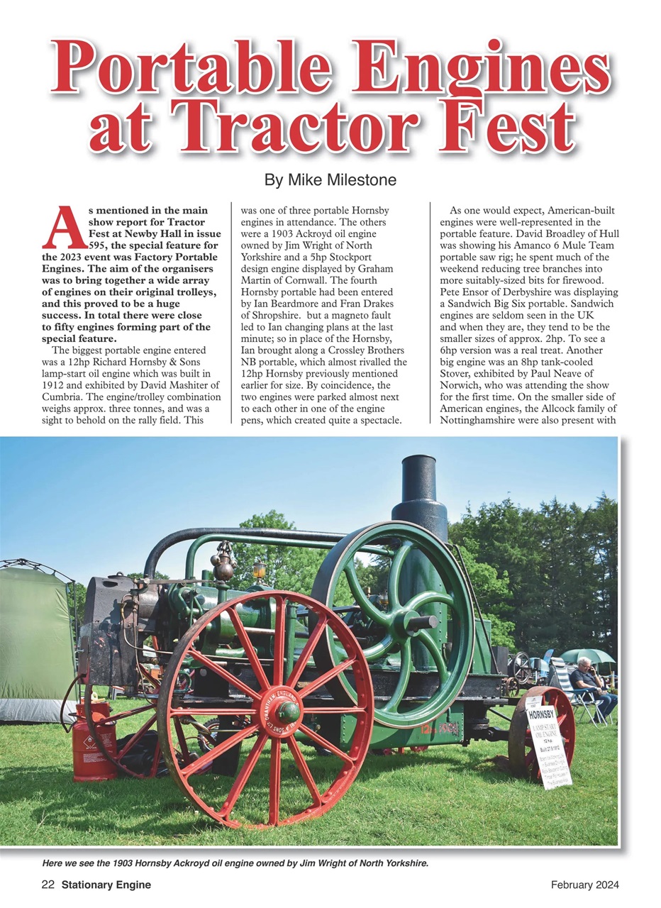 Stationary Engine Preview Pages