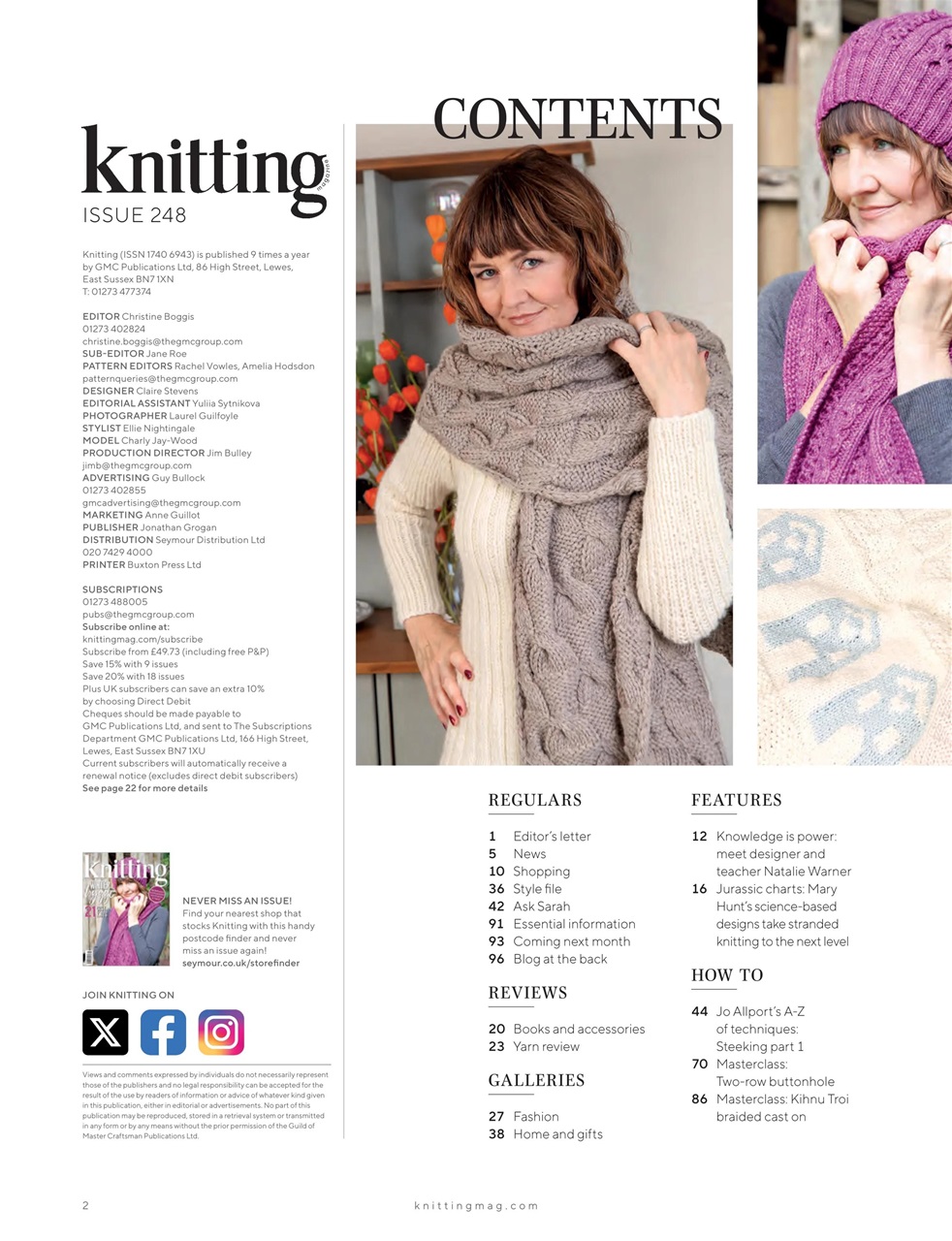 Knitting Preview Pages