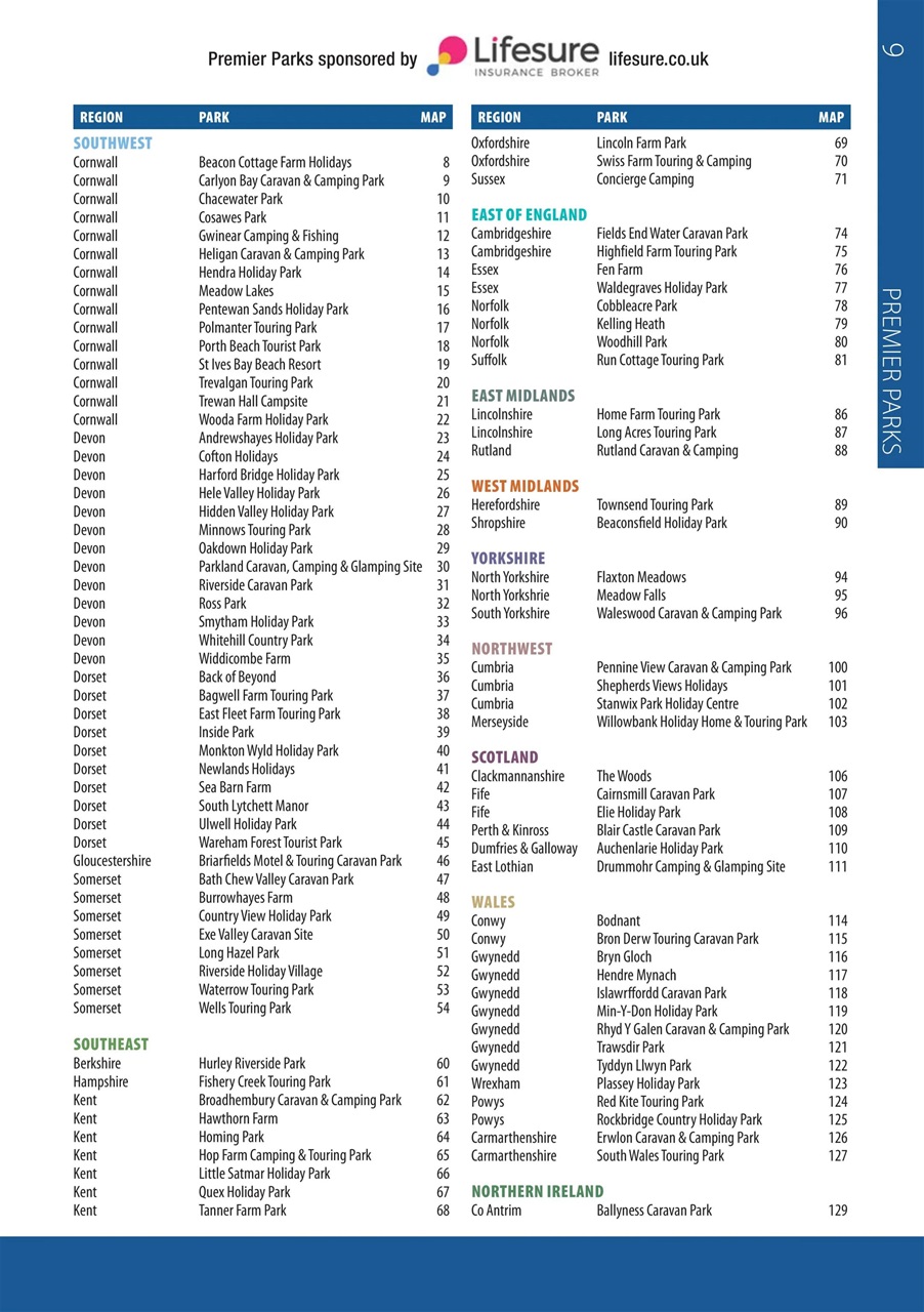 Campsite Finder Preview Pages