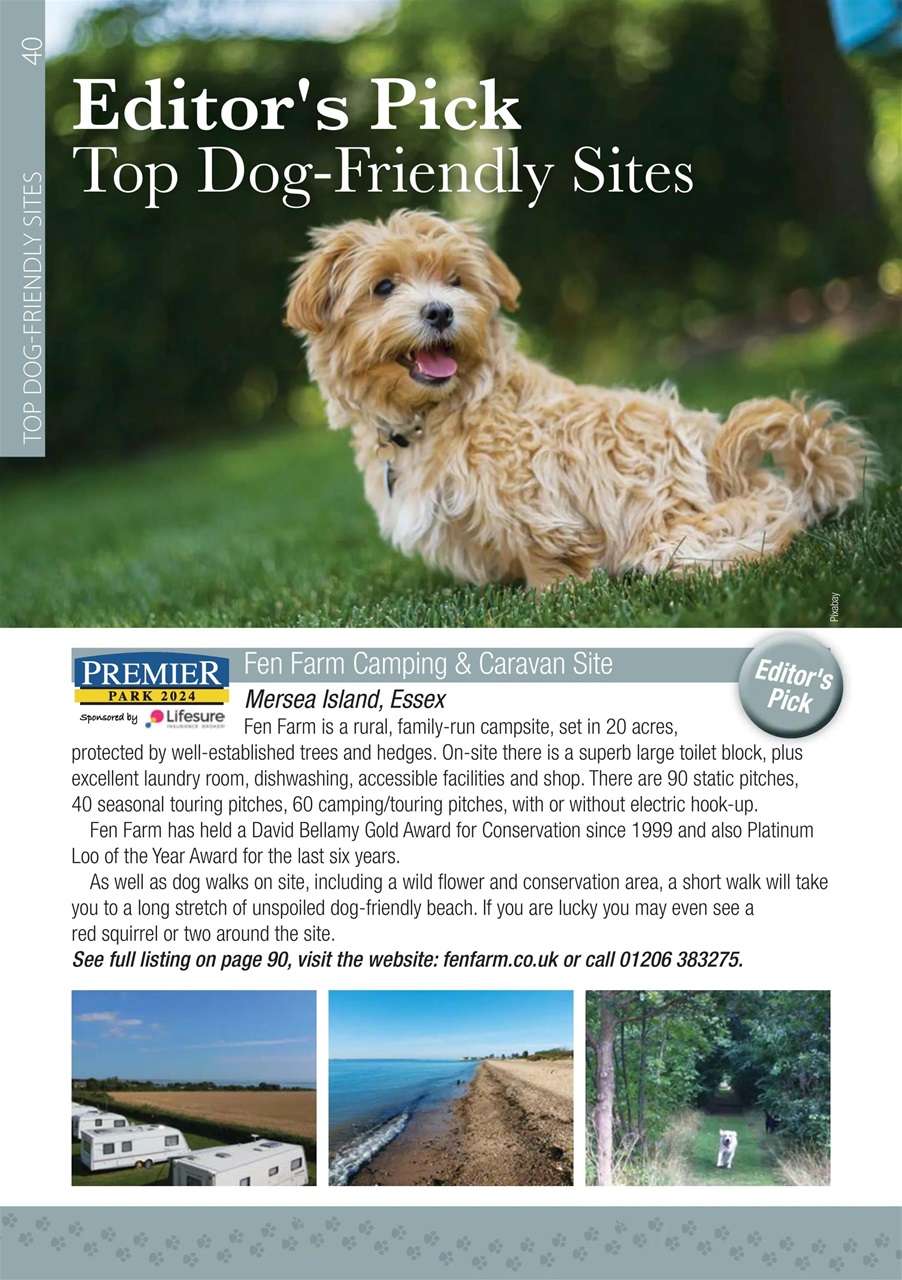 Campsite Finder Preview Pages