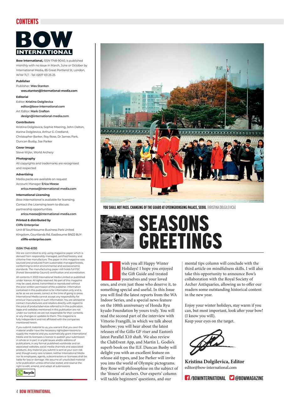 Bow International Preview Pages