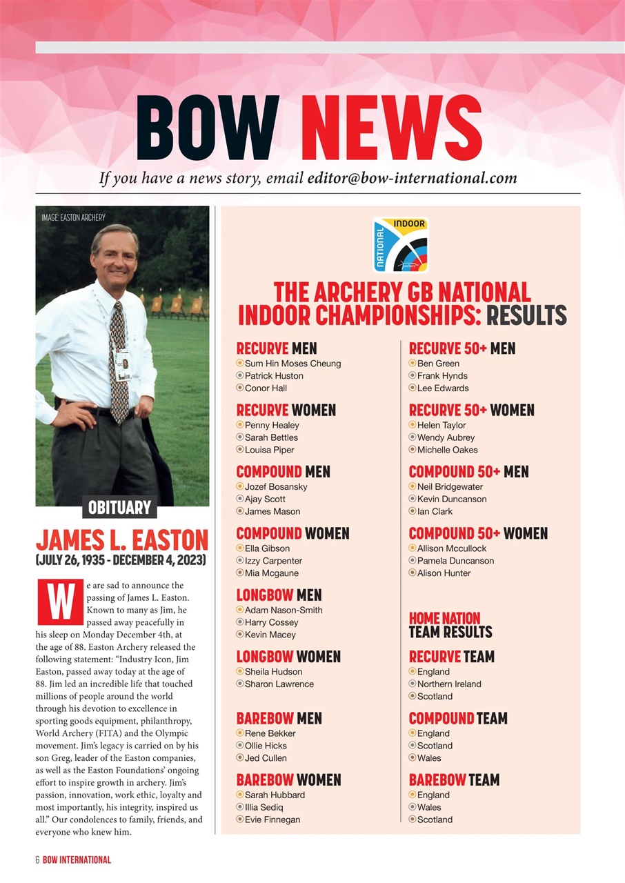 Bow International Preview Pages