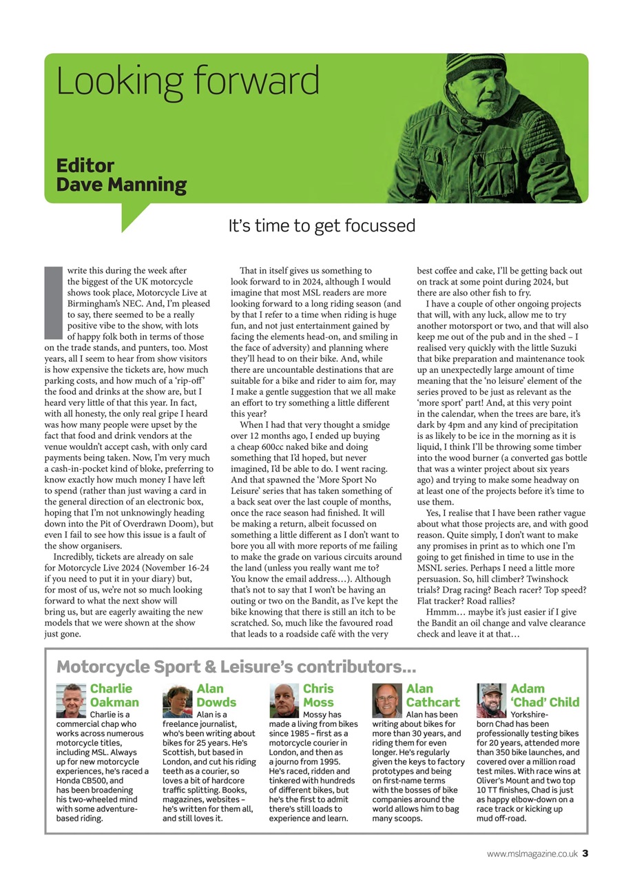 Motorcycle Sport & Leisure Preview Pages