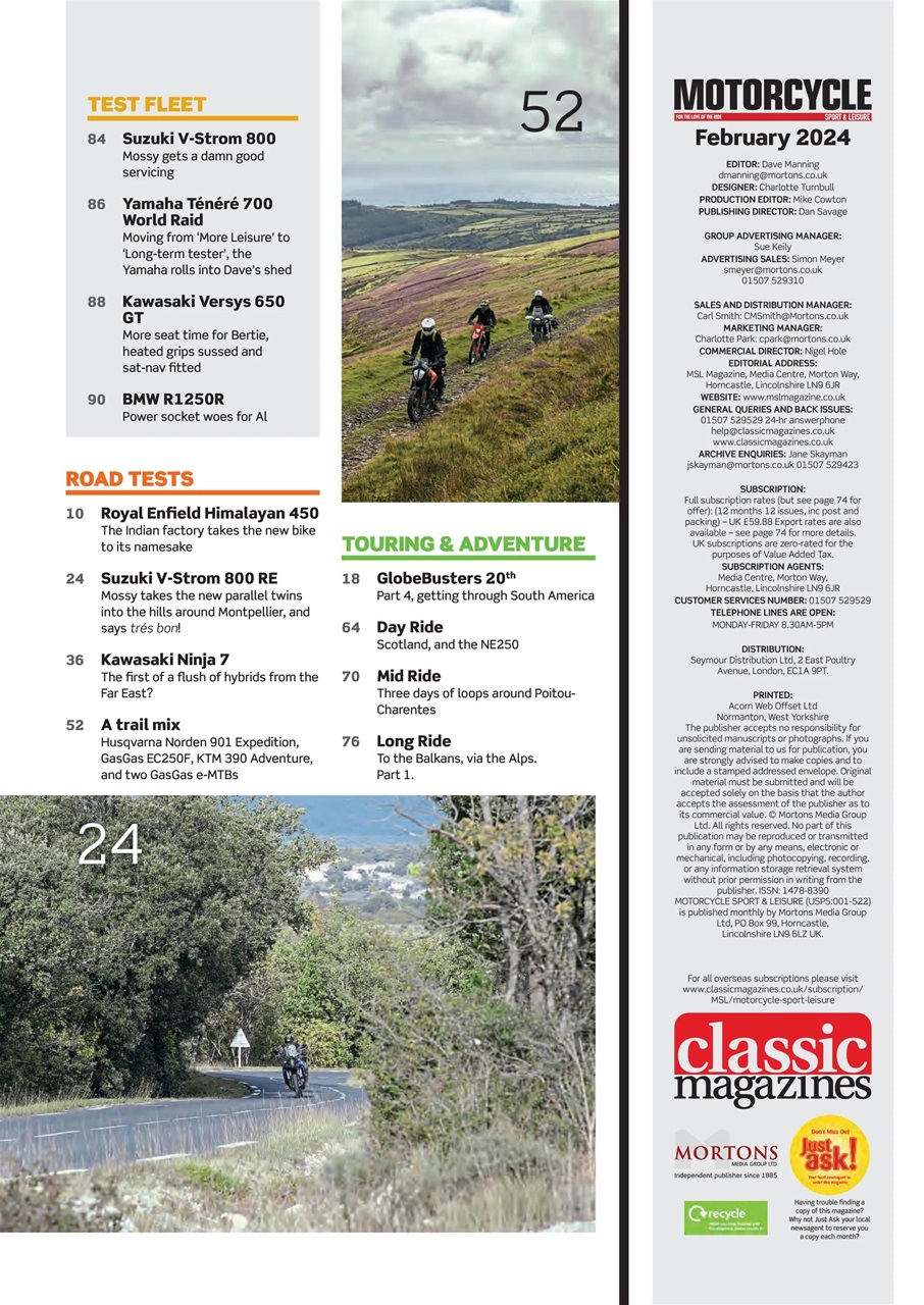 Motorcycle Sport & Leisure Preview Pages