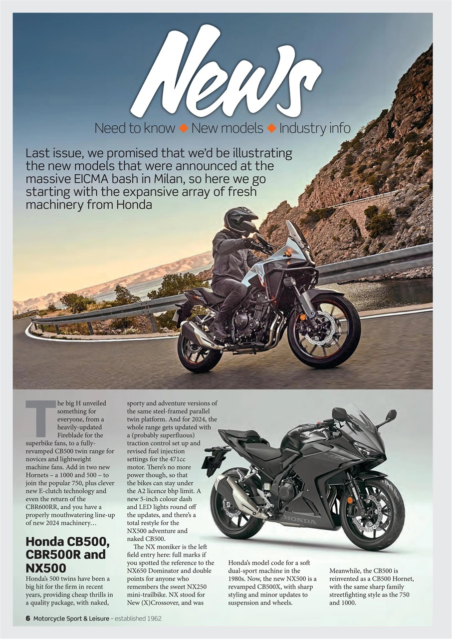 Motorcycle Sport & Leisure Preview Pages