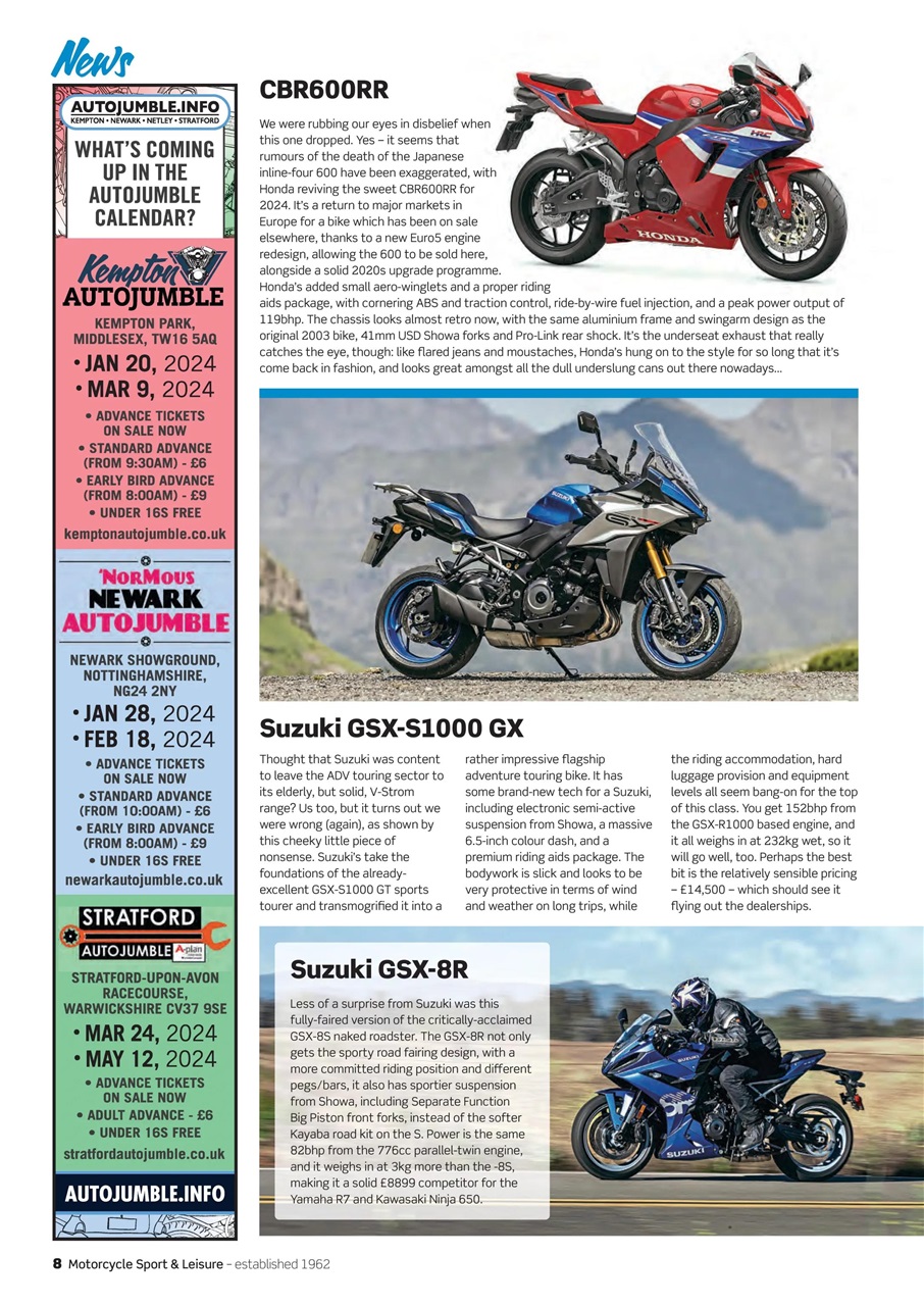 Motorcycle Sport & Leisure Preview Pages