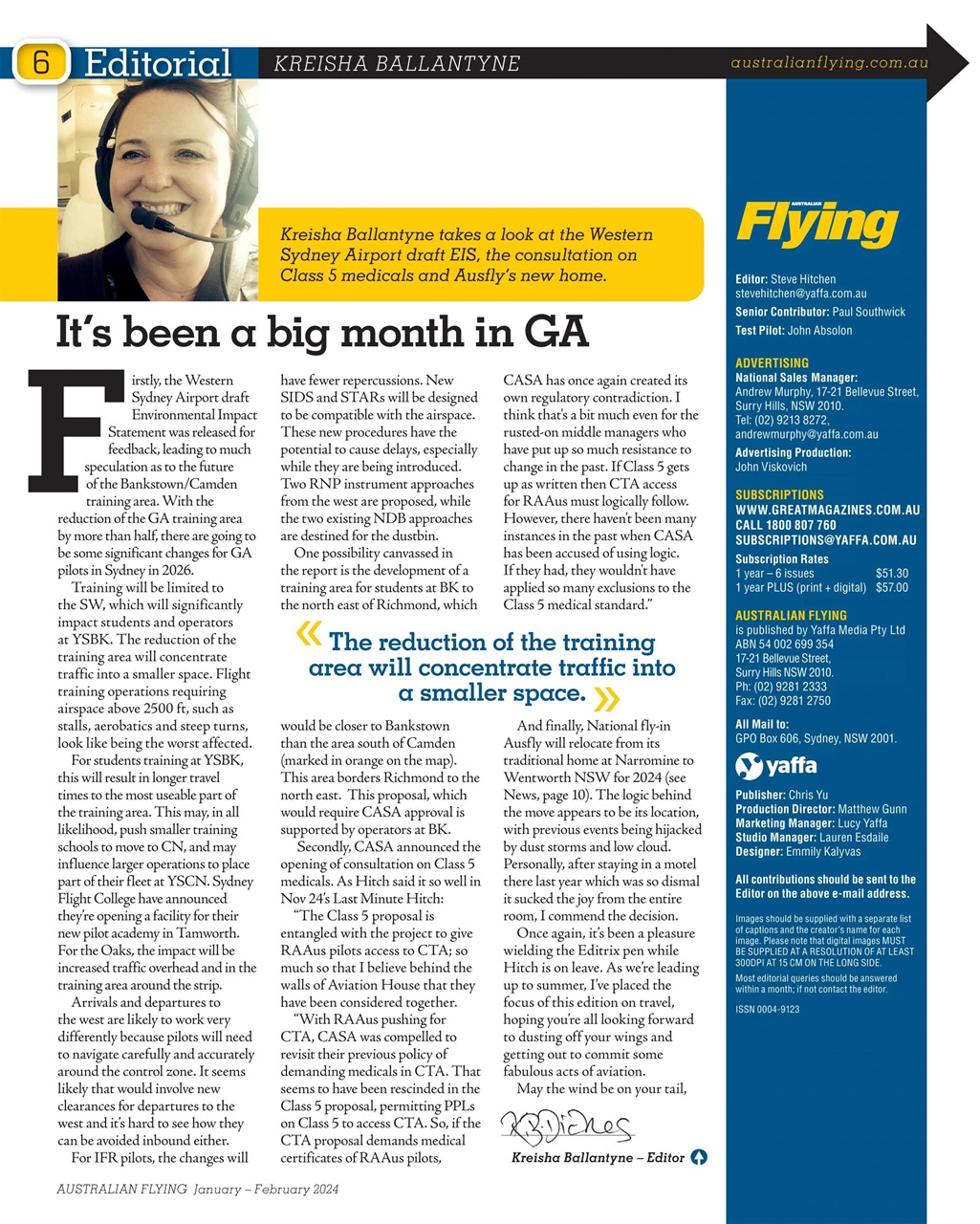 Australian Flying Preview Pages