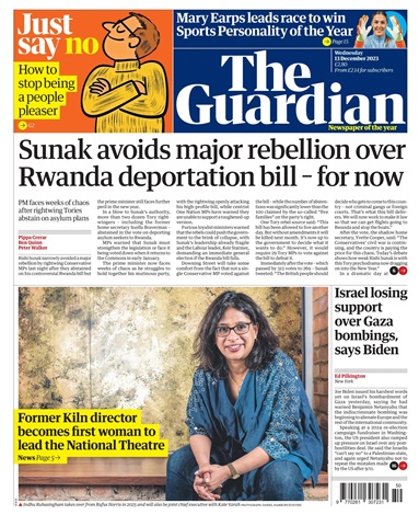 The Guardian Newspaper issue Wednesday, December 13, 2023
