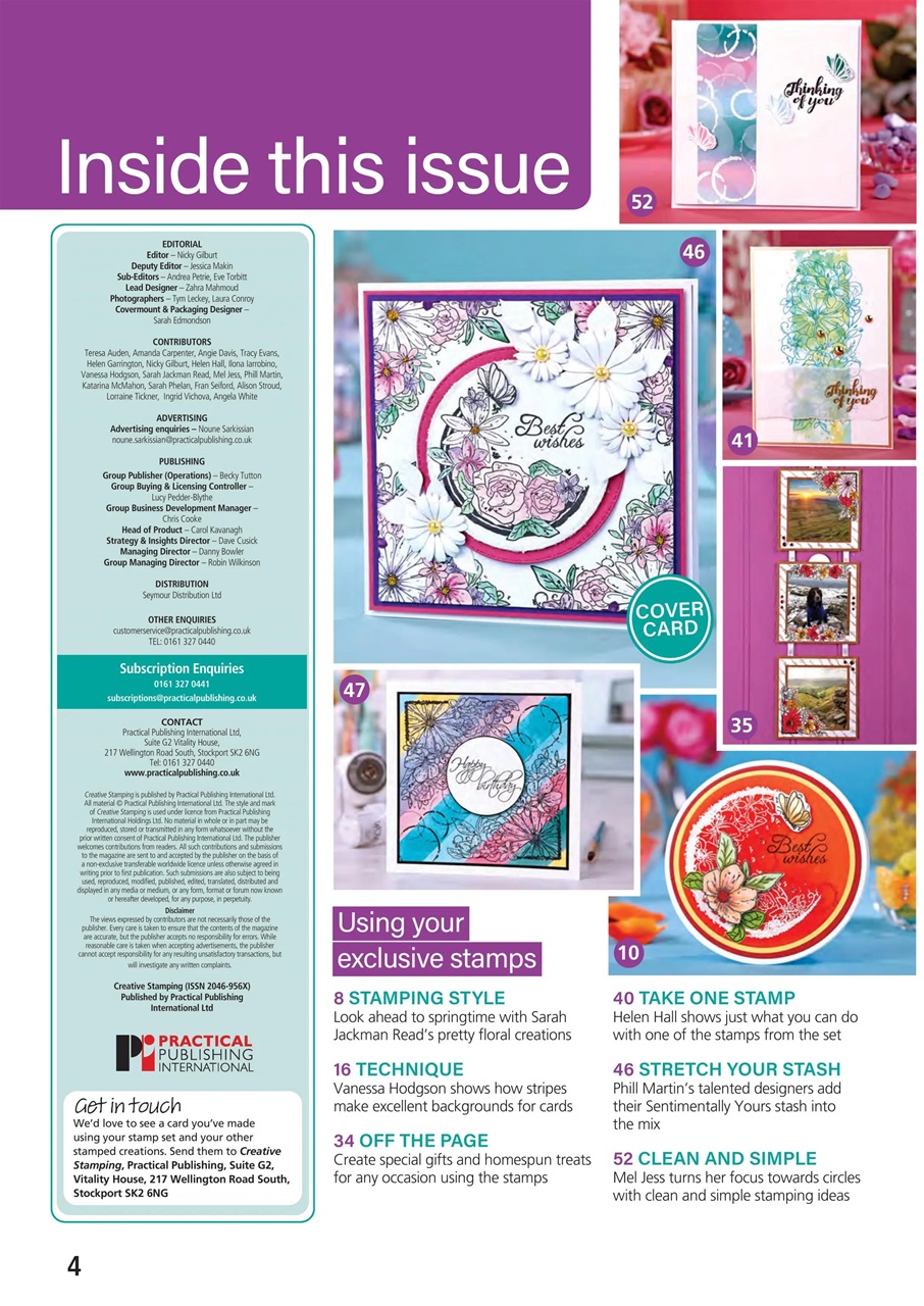 Creative Stamping Preview Pages