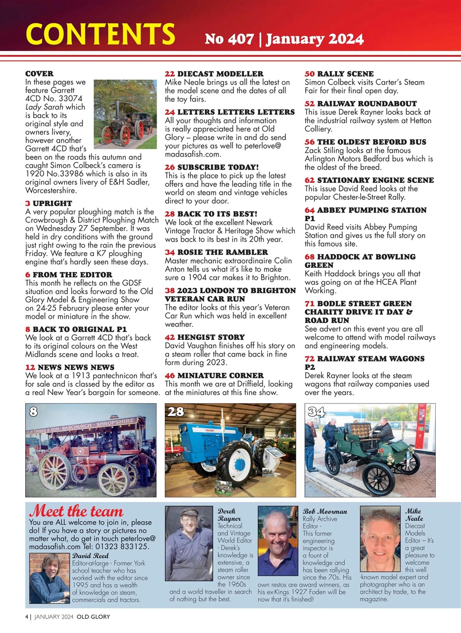 Old Glory Magazine Preview Pages