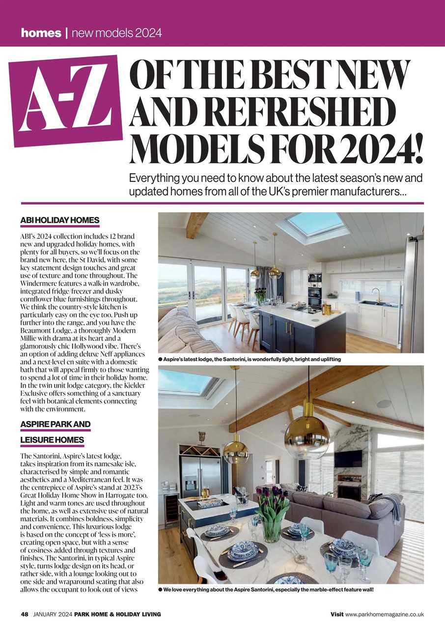 Park Home & Holiday Living Preview Pages