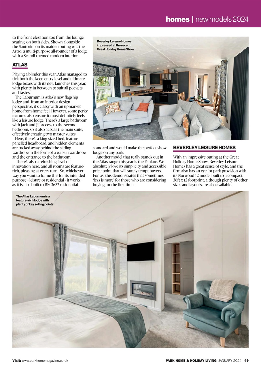 Park Home & Holiday Living Preview Pages