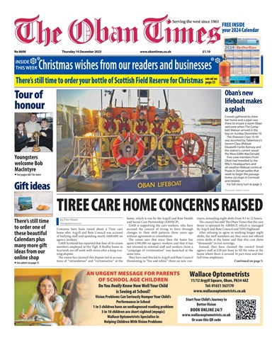 The Oban Times & Lochaber Times issue 14th December, 2023
