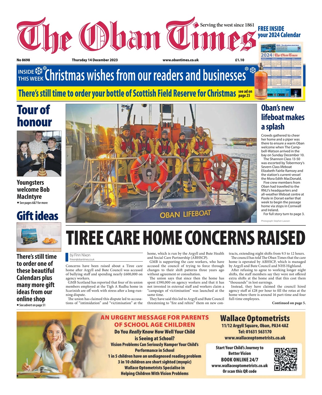 The Oban Times & Lochaber Times Preview Pages