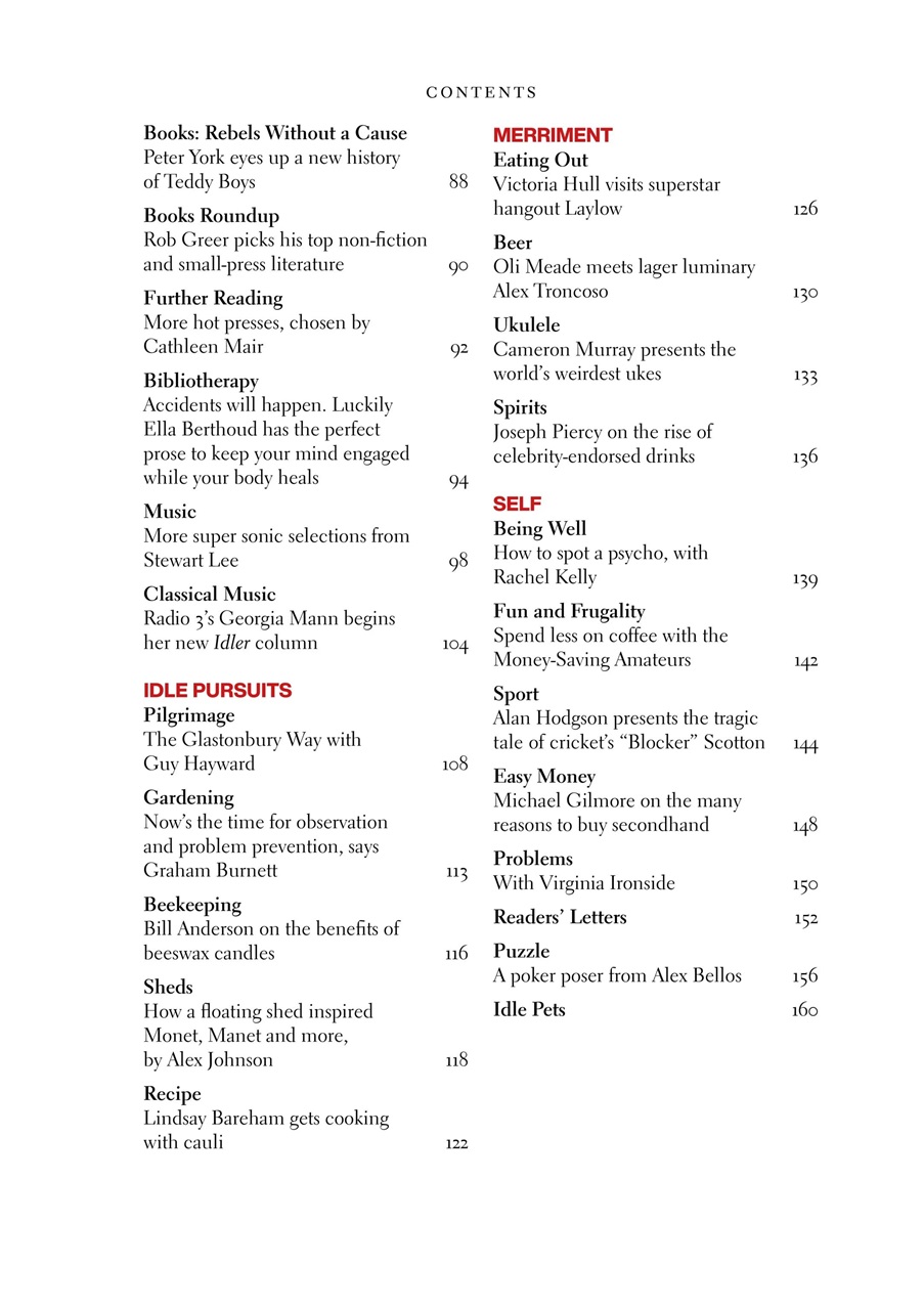 The Idler Magazine Preview Pages