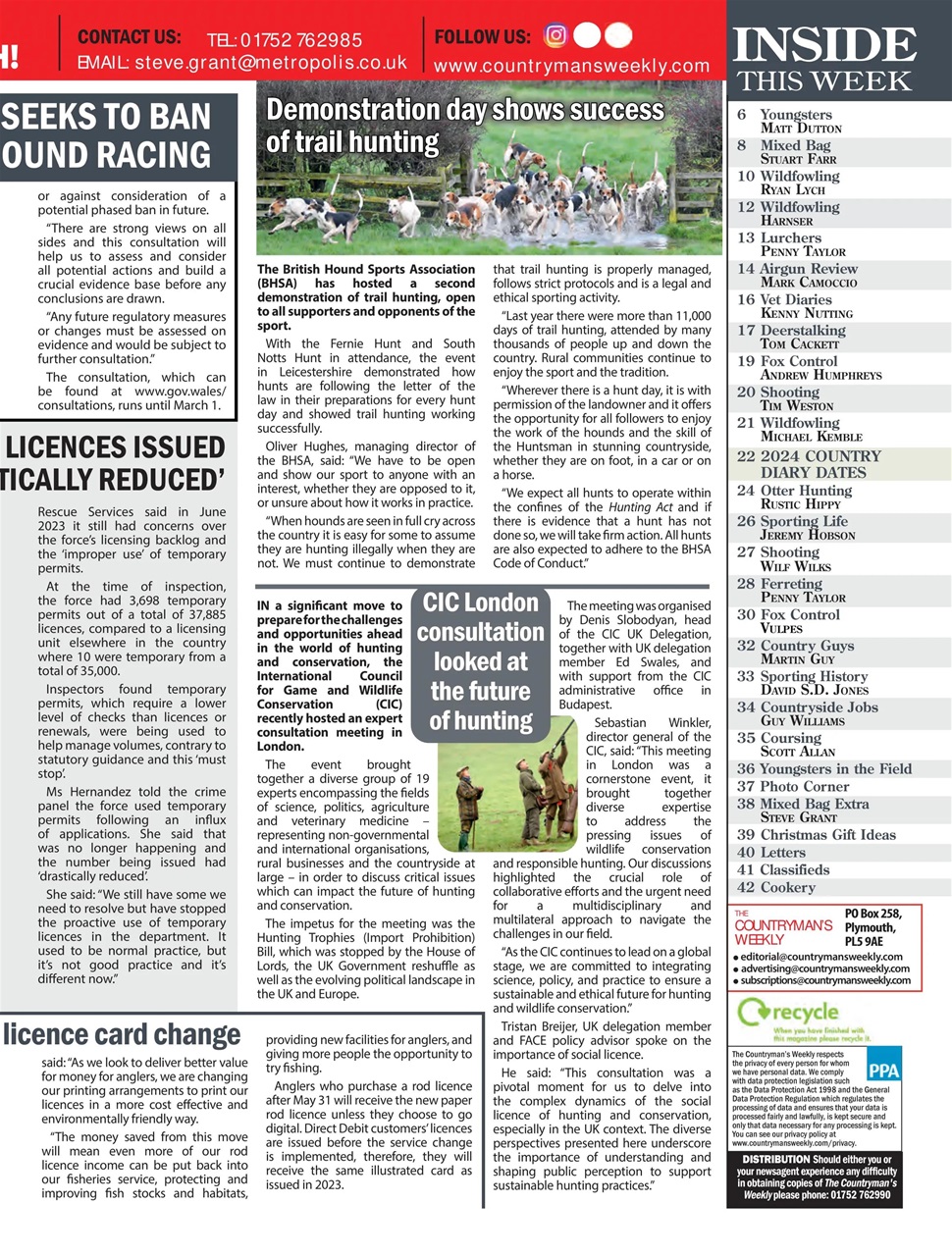 Countryman's Weekly Preview Pages