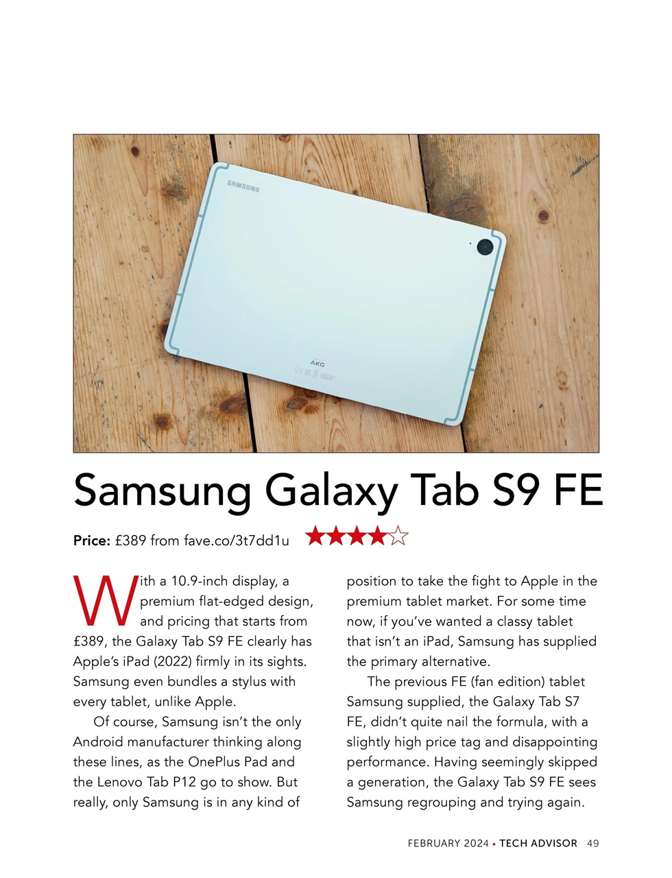 Tech Advisor Preview Pages